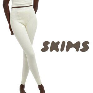 SKIMS Women’s Cotton Rib Legging – Bone – Size XS